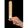 Lucide T32 - Ampoule filament - Ø 3,2 cm - LED Dim. - E27 - 1x4,9W 2200K - Ambre - H 20 cm
