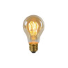 Lucide A60 - Ampoule filament - Ø 6 cm - LED Dim. - E27 - 1x4,9W 2200K - Ambre