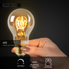 Lucide A60 - Ampoule filament - Ø 6 cm - LED Dim. - E27 - 1x4,9W 2200K - Ambre