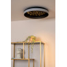 Lucide ESTREJA - Plafonnier - Ø 40 cm - LED 3 StepDim - CCT - 2500K/3000K - Noir