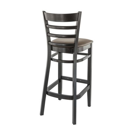 Coussin d'assise pour chaise PUB & BROOKLYN (Structure non incluse) d'intérieur - Bois, similicuir PU cappuccino