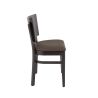 Coussin d'assise pour chaise PUB & BROOKLYN (Structure non incluse) d'intérieur - Bois, similicuir PU chocolat