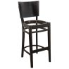 Structure pour tabouret BROOKLYN BST (Coussin d'assise non inclus) d'intérieur - Bois teinte wengé