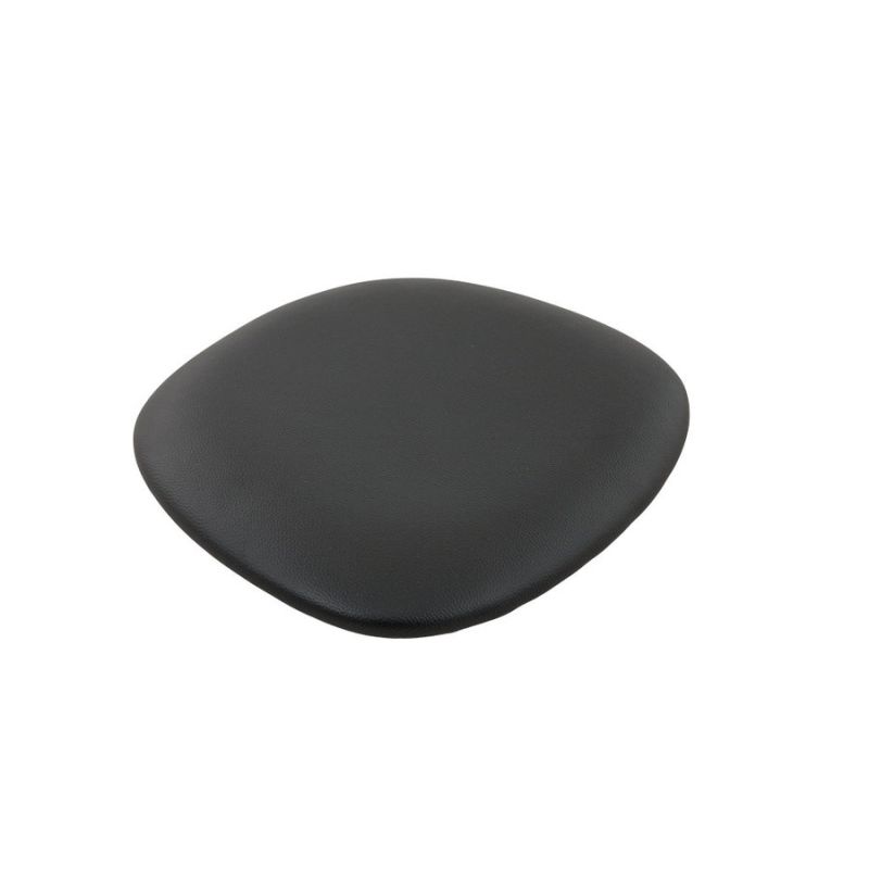 Coussin d'assise pour chaise DIMITRI (Structure non incluse) d'intérieur - Bois, similicuir PU noir