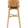 Coussin d'assise pour chaise DIMITRI (Structure non incluse) d'intérieur - Bois, similicuir PU noir