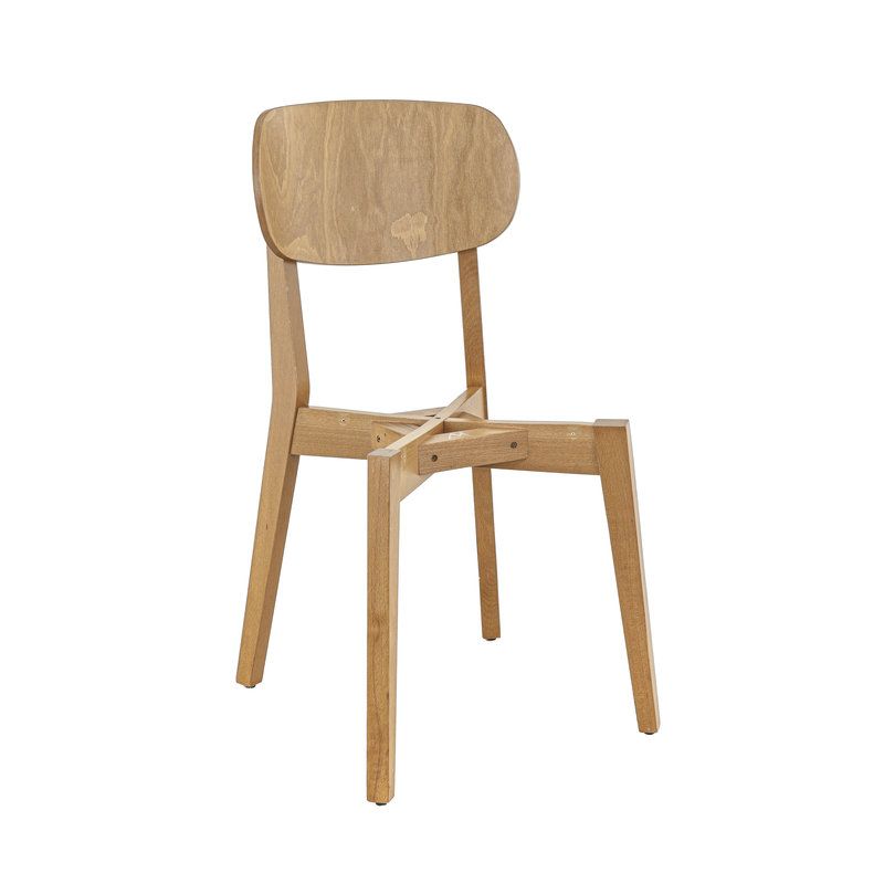 Structure pour chaise DIMITRI (Coussin d'assise non inclus) d'intérieur - Bois teinte chêne miel