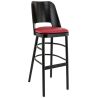 Structure pour tabouret BUDAPEST II (Coussin d'assise non inclus) d'intérieur - Bois teinte wengé
