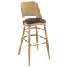Structure pour tabouret BUDAPEST II (Coussin d'assise non inclus) d'intérieur - Bois teinte chêne miel