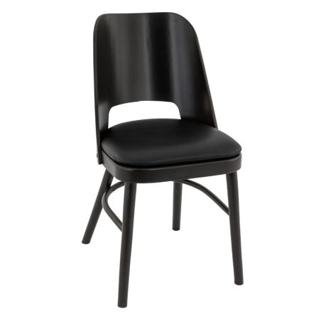 Structure pour chaise BUDAPEST II (Coussin d'assise non inclus) d'intérieur - Bois teinte wengé