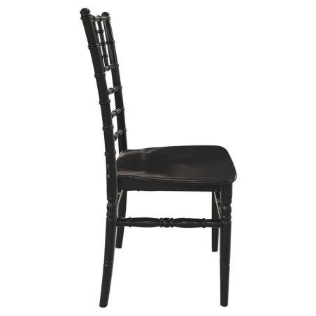Chaise de restaurant TIFFANY H47 empilable - Polypropylène noir