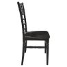 Chaise de restaurant TIFFANY H47 empilable - Polypropylène noir