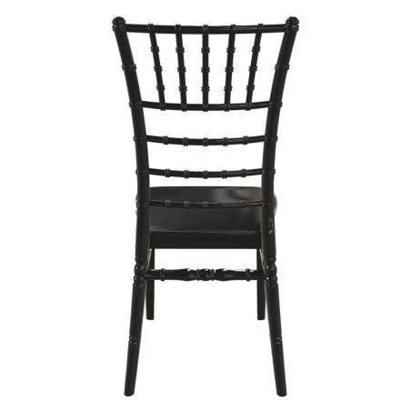 Chaise de restaurant TIFFANY H47 empilable - Polypropylène noir