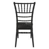 Chaise de restaurant TIFFANY H47 empilable - Polypropylène noir