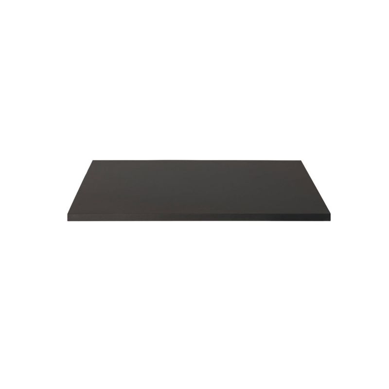 Plateau de table de restaurant PERFECT SENSE 70x70 20mm d'intérieur - Bois, noir