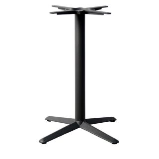 Pied de table de restaurant GALLIA 4 XL H73 d'intérieur - Fonte d'acier, noir