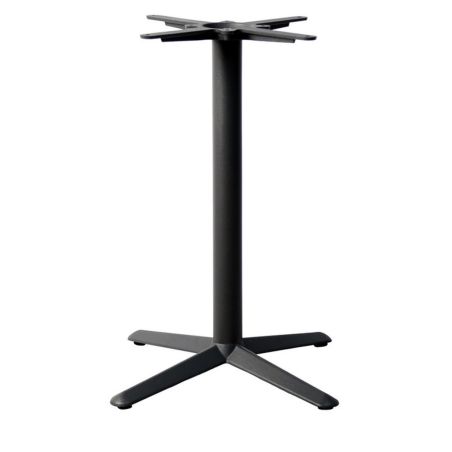 Pied de table de restaurant GALLIA 4 XL H73 d'intérieur - Fonte d'acier, noir