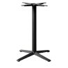 Pied de table de restaurant GALLIA 4 XL H73 d'intérieur - Fonte d'acier, noir