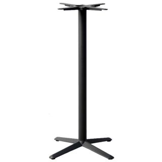 Pied de table de restaurant GALLIA 4 BAR H108 d'intérieur - Fonte d'acier, noir