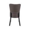 Chaise de restaurant FLORIANE II H50 d'intérieur - Bois teinte wengé, similicuir PU chocolat