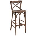 Tabouret de bar SOFIA BST H76 d'intérieur - Bois french patina