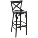 Tabouret de bar SOFIA BST H76 d'intérieur - Bois noir