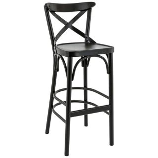 Tabouret de bar SOFIA BST H76 d'intérieur - Bois noir