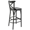 Tabouret de bar SOFIA BST H76 d'intérieur - Bois noir