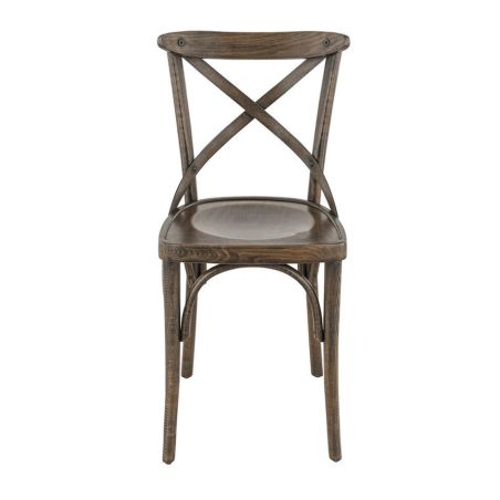 Chaise bistro SOFIA H47 d'intérieur - Bois french patina