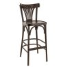 Tabouret de bar PALMA BST H75 d'intérieur - Bois brun foncé