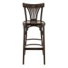Tabouret de bar PALMA BST H75 d'intérieur - Bois brun foncé