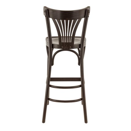 Tabouret de bar PALMA BST H75 d'intérieur - Bois brun foncé