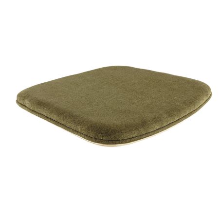 Coussin d'assise pour chaise RALPH (Structure non incluse) d'intérieur - Bois, tissu 96% PES 4% ny olive