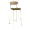 Coussin d'assise pour chaise RALPH (Structure non incluse) d'intérieur - Bois, tissu 96% PES 4% ny olive