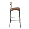 Coussin d'assise pour chaise RALPH (Structure non incluse) d'intérieur - Bois, tissu 96% PES 4% ny orange