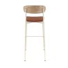 Coussin d'assise pour chaise RALPH (Structure non incluse) d'intérieur - Bois, tissu 96% PES 4% ny orange