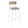 Coussin d'assise pour chaise RALPH (Structure non incluse) d'intérieur - Bois, tissu 96% PES 4% ny beige