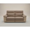 Canapé 3 places en tissu bicolore 206 cm SUSY 2 avec 2 relax électriques
