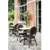 Plateau de table de restaurant MERMER Ø60 30mm d'extérieur - Bois, résine synthétique - laiton