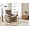 Fauteuil relax électrique SUSY 2 en tissu bicolore avec port USB