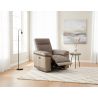 Fauteuil relax électrique SUSY 2 en tissu bicolore avec port USB