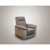 Fauteuil relax électrique SUSY 2 en tissu bicolore avec port USB