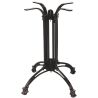 Pied de table de restaurant EMPIRE 4 H70 d'extérieur - Aluminium forgé, noir