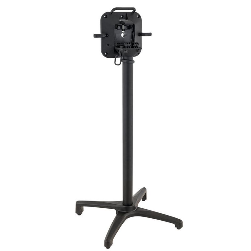 Pied de table de restaurant KYOTO 4 BAR H108 pliable d'extérieur - Aluminium, polyamide noir mat