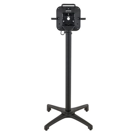 Pied de table de restaurant KYOTO 4 BAR H108 pliable d'extérieur - Aluminium, polyamide noir mat