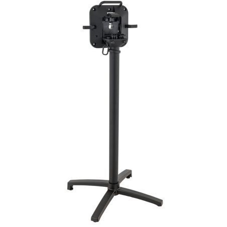 Pied de table de restaurant MODENA 4 BAR H108 pliable d'extérieur - Aluminium, polyamide noir mat