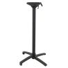 Pied de table de restaurant MODENA 4 BAR H108 pliable d'extérieur - Aluminium, polyamide noir mat