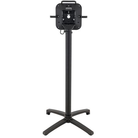 Pied de table de restaurant MODENA 4 BAR H108 pliable d'extérieur - Aluminium, polyamide noir mat
