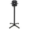 Pied de table de restaurant MODENA 4 BAR H108 pliable d'extérieur - Aluminium, polyamide noir mat
