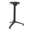 Pied de table de restaurant MODENA 3 H72 pliable d'extérieur - Aluminium, polyamide noir mat