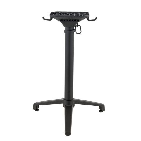 Pied de table de restaurant MODENA 3 H72 pliable d'extérieur - Aluminium, polyamide noir mat